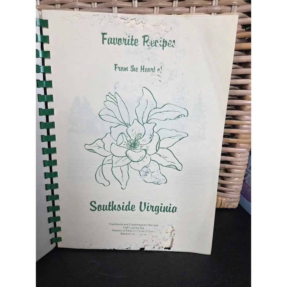VTG 1983‎ Favorite Recipes Kenston Forest School Cookbook Blackstone Virginia
